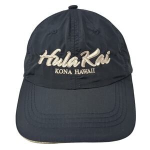 Hula Kai Kona Hawaii Strapback Hat Blue One Size Embroidered Outdoor Dpc